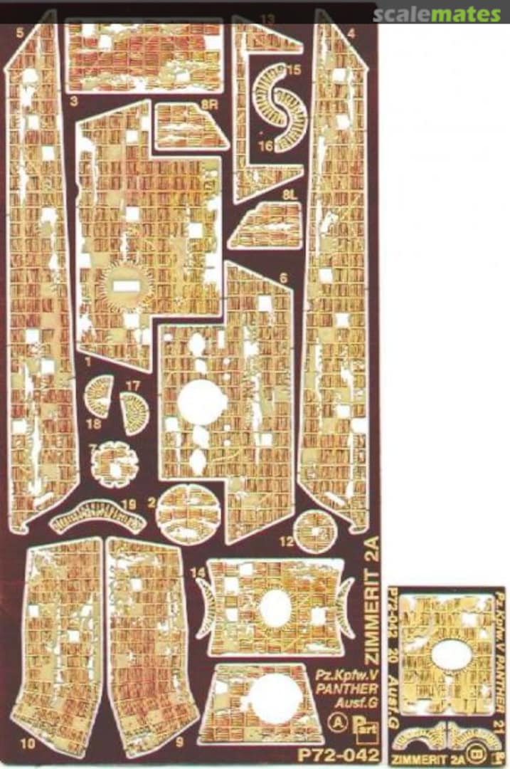 Boxart Pz.Kpfw.V Panther Ausf.G P72-042 Part Boxart Pz.Kpfw.V Panther Ausf.G P72-042 Part