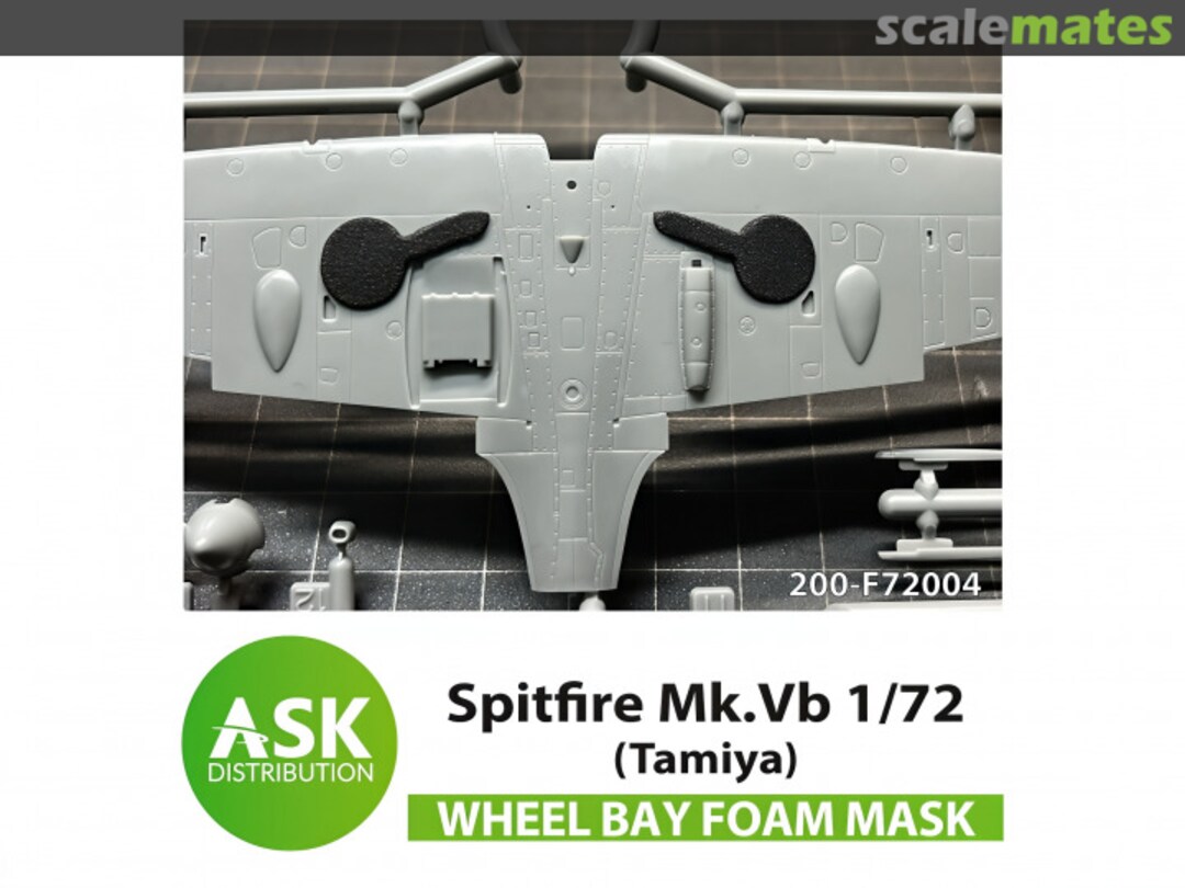 Boxart Spitfire Mk.Vb wheel bay foam mask 200-F72004 ASK
