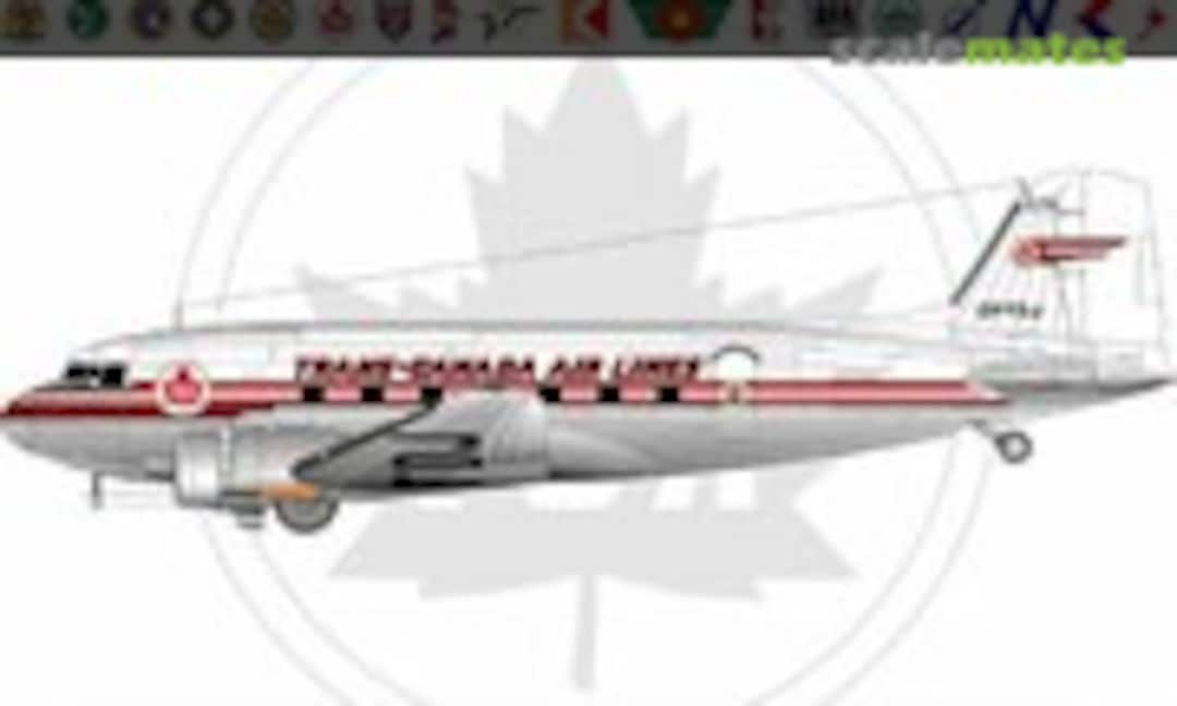 1:72 TCA Douglas DC-3 (Whiskey Jack Decals 72-009) 72-009