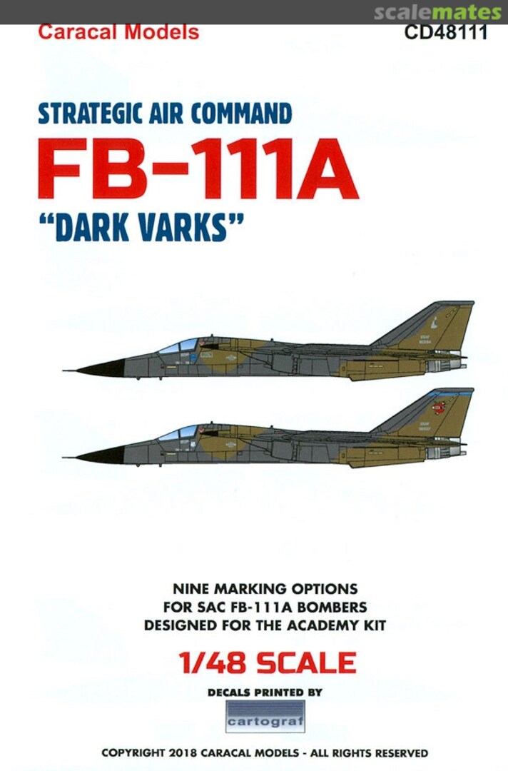 Boxart Strategic Air Command FB-111A CD48111 Caracal Models