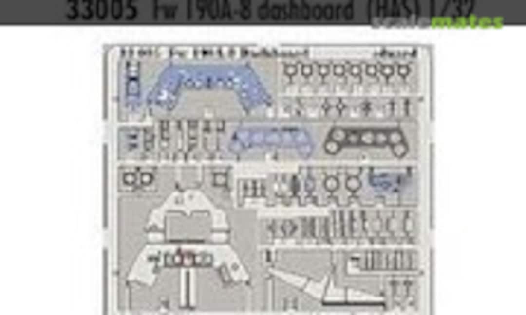 1:48 Fw 190A-8 Dashboard (Eduard 33005) 33005