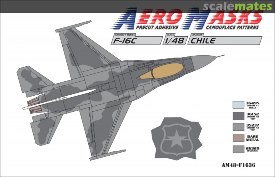 Boxart F-16C Chile AM48-F1636 AeroMasks Boxart F-16C Chile AM48-F1636 AeroMasks