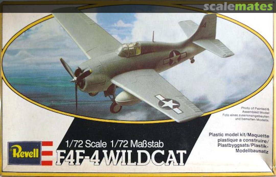 Boxart F4F-4 Wildcat H-4104 Revell Boxart F4F-4 Wildcat H-4104 Revell