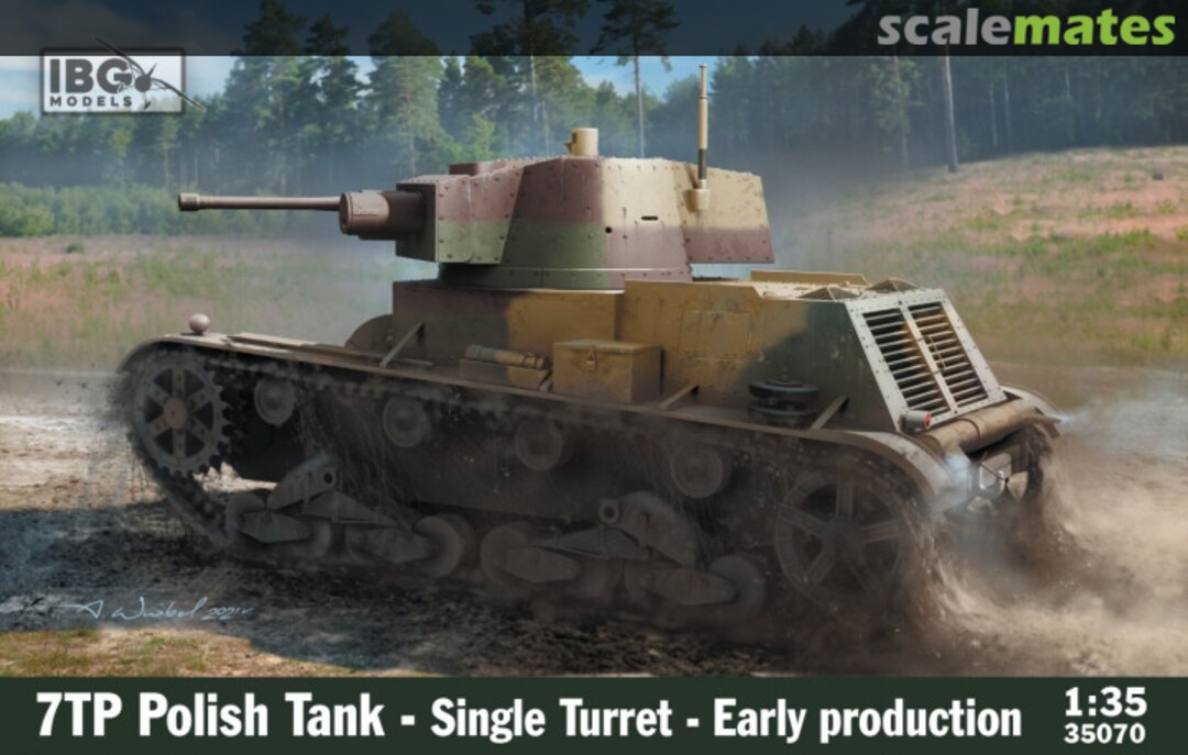 Boxart 7TP Polish Tank - Single Turret 35070 IBG Models Boxart 7TP Polish Tank - Single Turret 35070 IBG Models