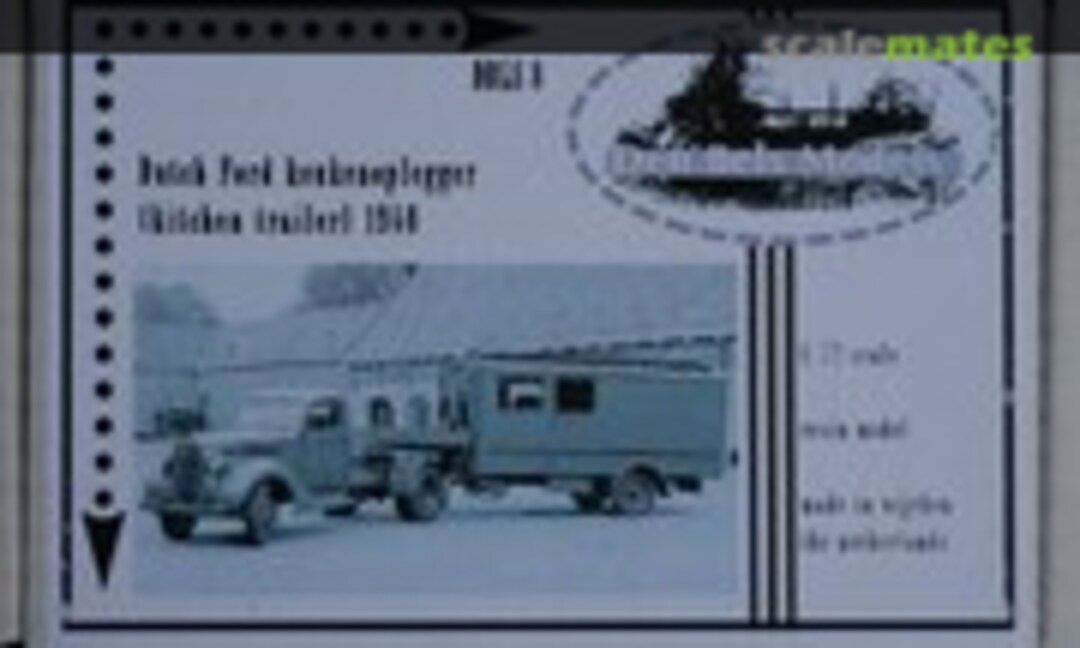 1:72 Ford Keukenoplegger (kitchen trailer) (Den Bels Models DBLS8) DBLS8