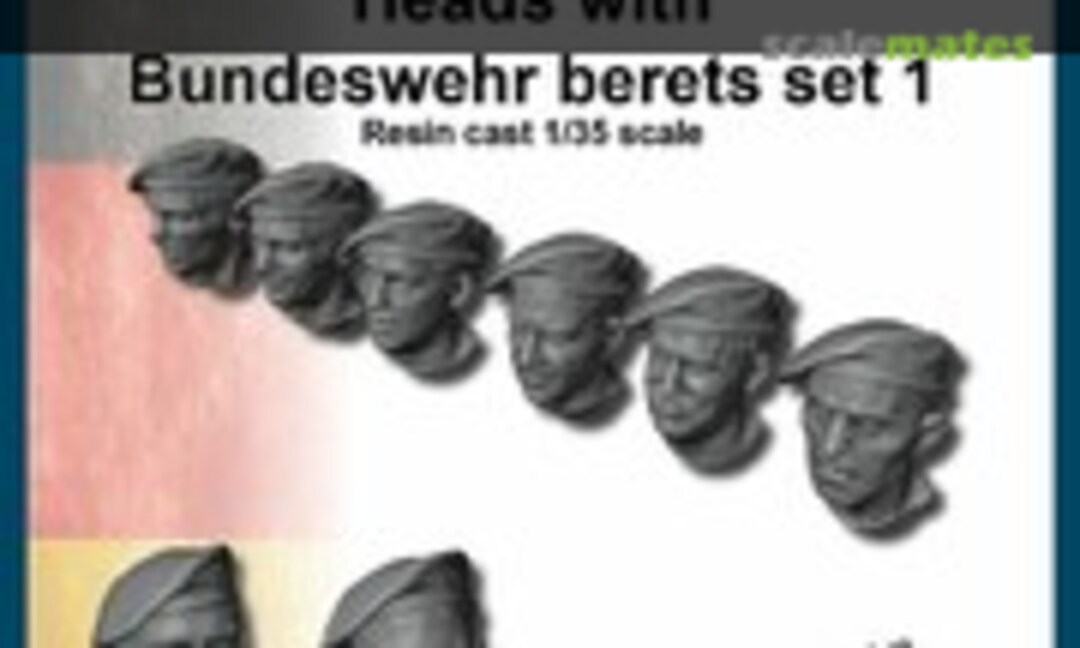 1:35 Heads with Bundeswehr Berets, set 1 (FC Model Trend 35881) 35881