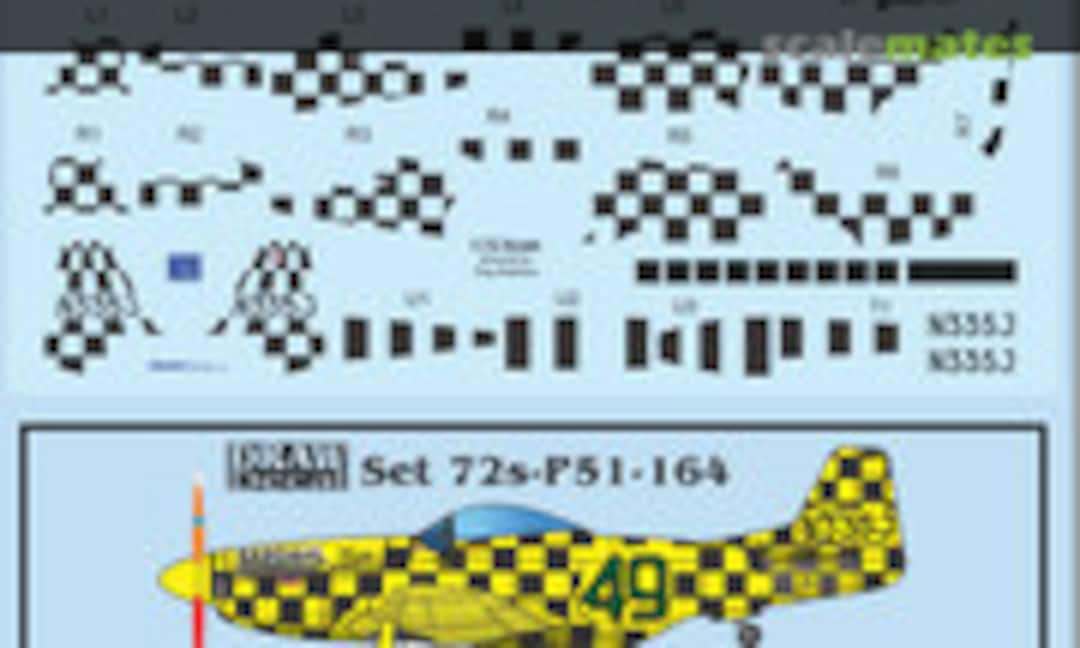 1:72 "Bardahl Miss" P-51D N335J 1968 (Draw Decal 72-P51-164) 72-P51-164