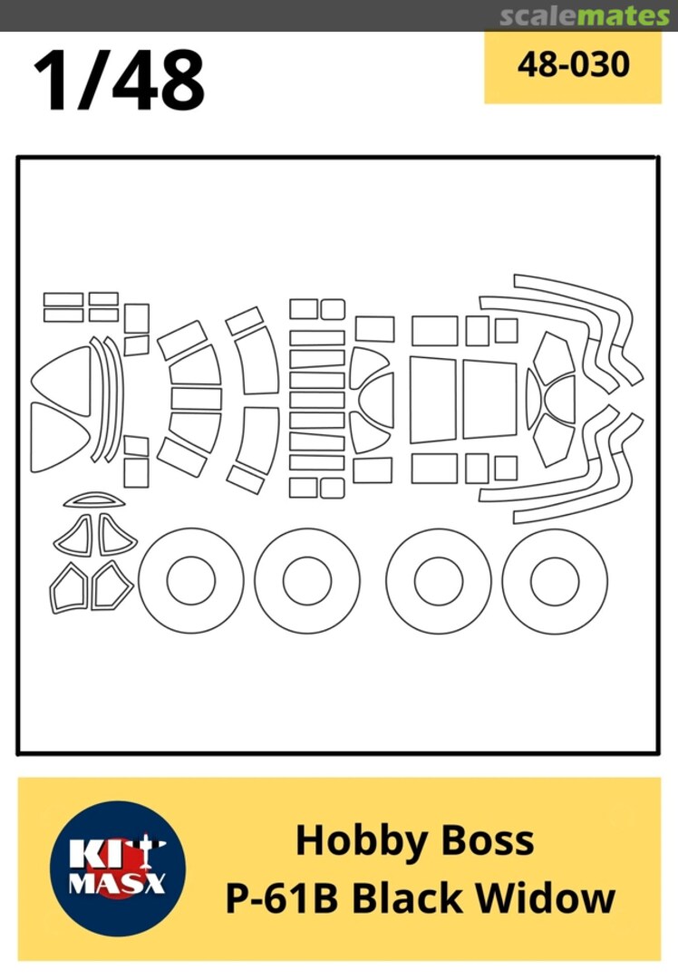 Boxart P-61B Black Widow 48-030 Kit Masx Boxart P-61B Black Widow 48-030 Kit Masx