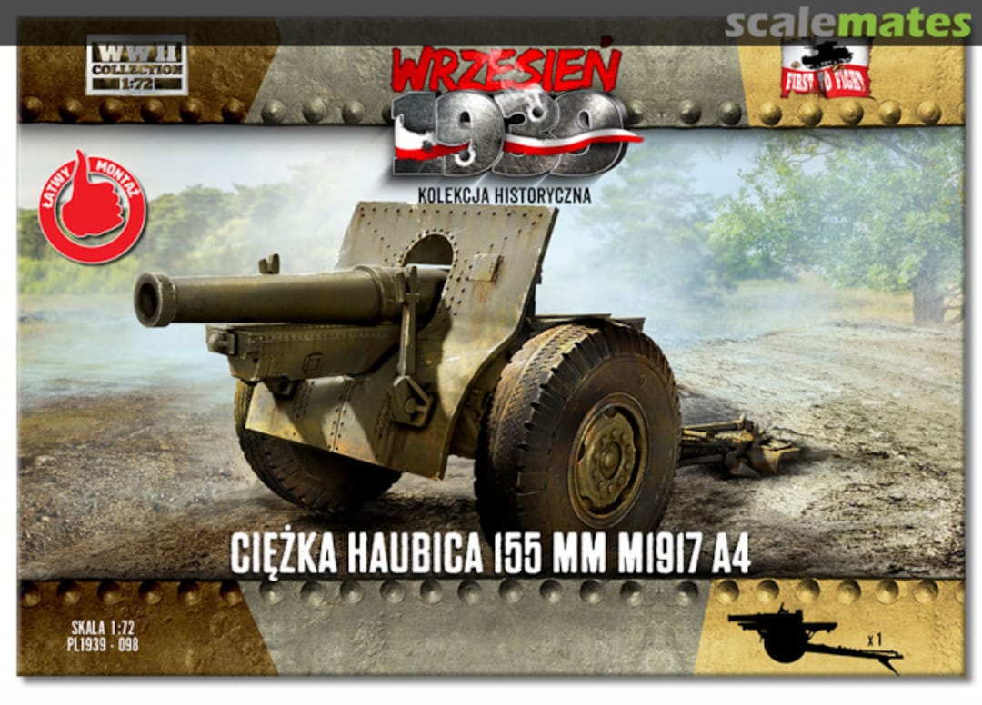 Boxart 155mm howitzer Schneider M1917 A4 PL1939-098 First to Fight Boxart 155mm howitzer Schneider M1917 A4 PL1939-098 First to Fight