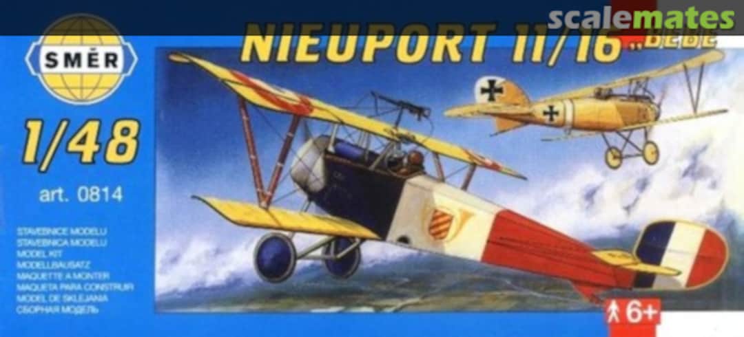 Boxart Nieuport 11/16 "Bébé" 0814 Směr Boxart Nieuport 11/16 "Bébé" 0814 Směr