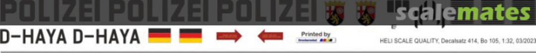 Boxart Bo 105S - Polizei Rheinland-Pfalz - D-HAYA Decal 414 Heli Scale Quality Boxart Bo 105S - Polizei Rheinland-Pfalz - D-HAYA Decal 414 Heli Scale Quality