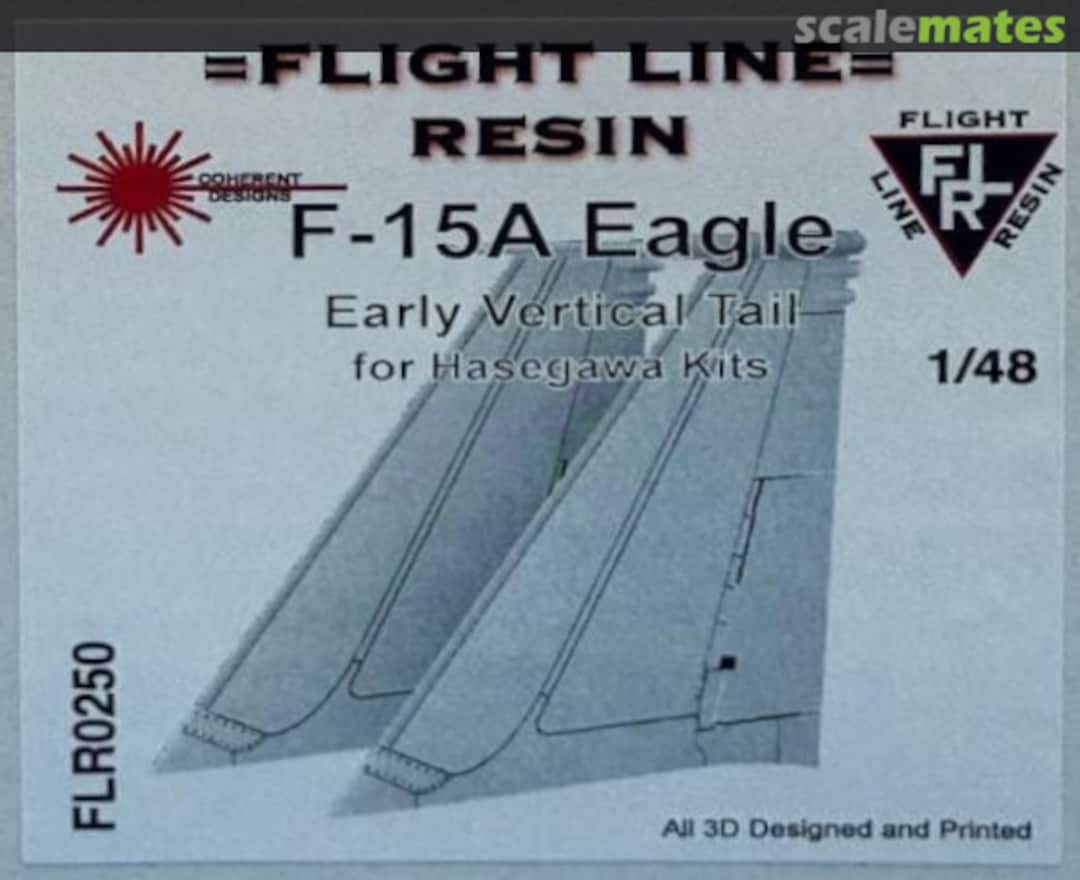 Boxart F-15A Vertical Tails w/ pointed light fairing FLR250 Flight Line Resin Boxart F-15A Vertical Tails w/ pointed light fairing FLR250 Flight Line Resin