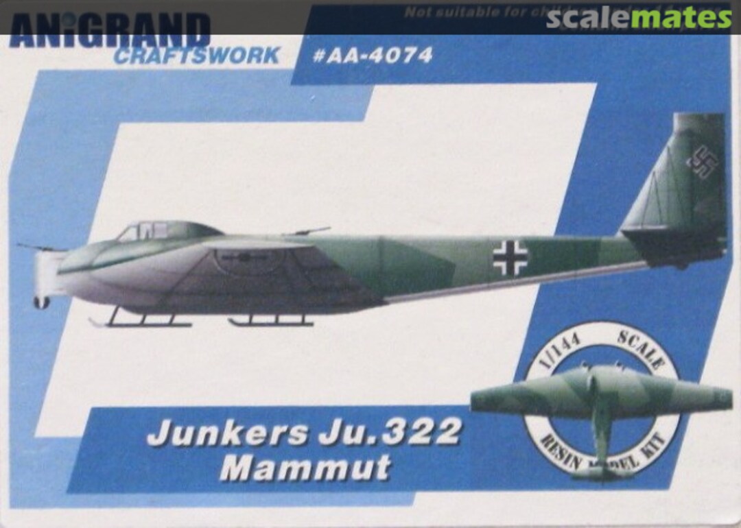 Boxart Junkers Ju.322 Mammut AA-4074 Anigrand Craftswork Boxart Junkers Ju.322 Mammut AA-4074 Anigrand Craftswork
