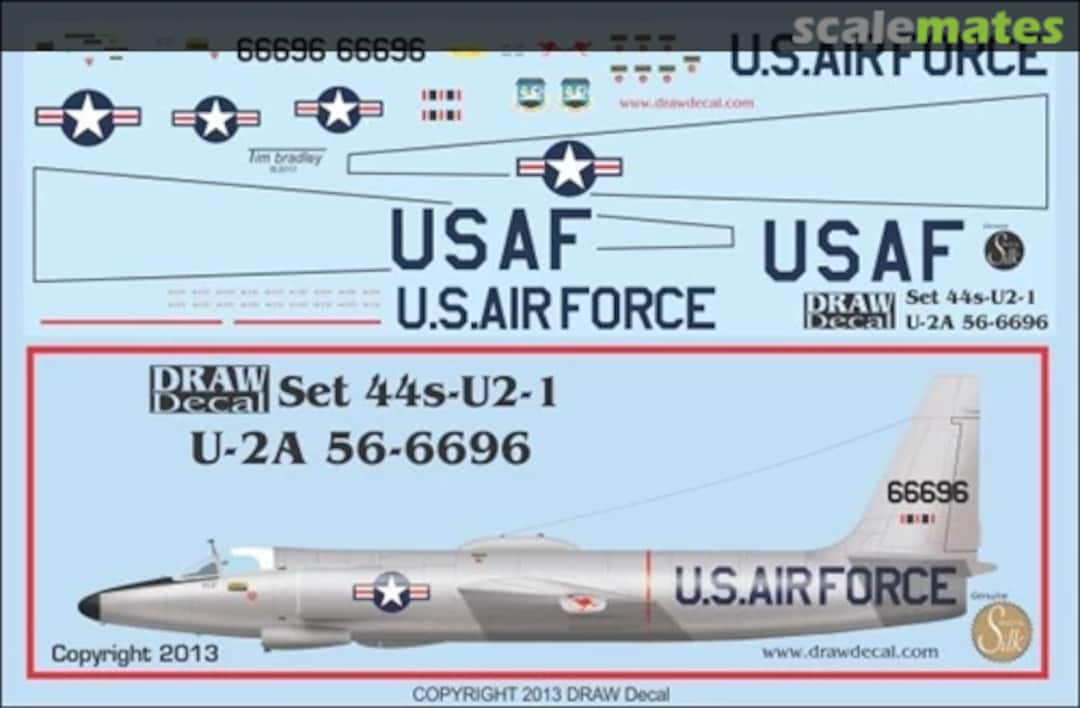 Boxart Lockheed U-2 A - USAF (56-6696) 72-U2-01 Draw Decal Boxart Lockheed U-2 A - USAF (56-6696) 72-U2-01 Draw Decal
