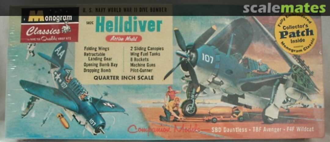 Boxart SB2C Helldiver U.S. Navy World War II Dive Bomber 85-0069 Monogram Boxart SB2C Helldiver U.S. Navy World War II Dive Bomber 85-0069 Monogram