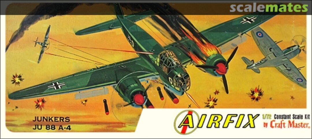 Boxart Junkers Ju 88 A-4 1410 Airfix by Craft Master Boxart Junkers Ju 88 A-4 1410 Airfix by Craft Master