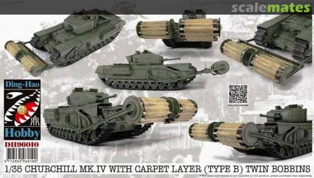 Boxart Churchill Mk.IV with Carpet Layer (Type B) Twin Bobbins DH96010 Ding-Hao Hobby Boxart Churchill Mk.IV with Carpet Layer (Type B) Twin Bobbins DH96010 Ding-Hao Hobby