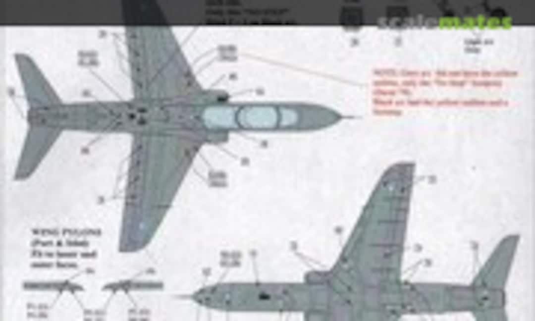 1:72 BAe Hawk Maintenance Data for all paint schemes (Xtradecal X72168) X72168