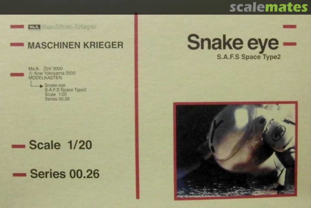 Boxart Snake Eye 00.26 Modelkasten Boxart Snake Eye 00.26 Modelkasten