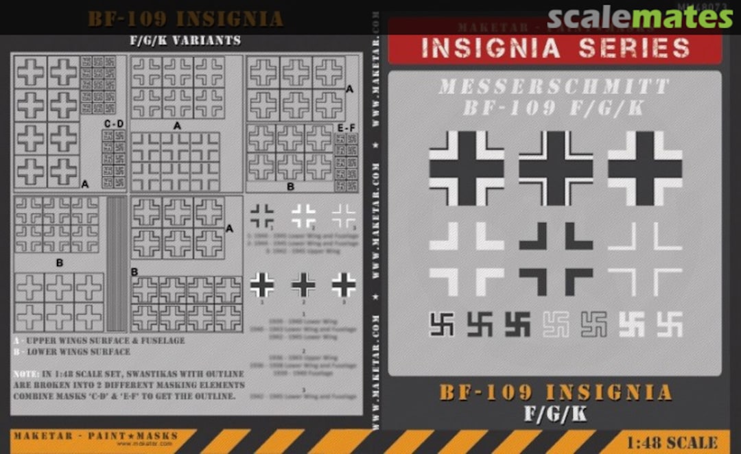 Boxart Bf-109 F/G/K Insignia MM48073 Maketar Boxart Bf-109 F/G/K Insignia MM48073 Maketar