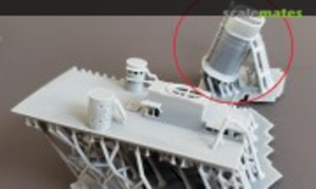 1:700 USS Portland CA-33 Forward Funnel, 1942 (Model Monkey 700-CA33 Forward Funnel) 700-CA33 Forward Funnel