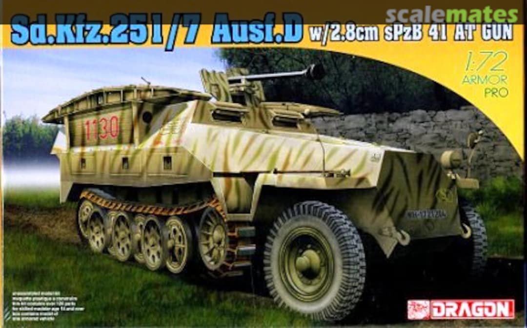 Boxart Sd.Kfz. 251/7 Ausf. D w/2.8cm sPzB 41 7317 Dragon