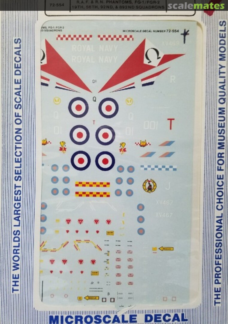 Boxart R.A.F. & R.N. Phantoms, FG.1/FGR.2 72-554 Microscale Boxart R.A.F. & R.N. Phantoms, FG.1/FGR.2 72-554 Microscale