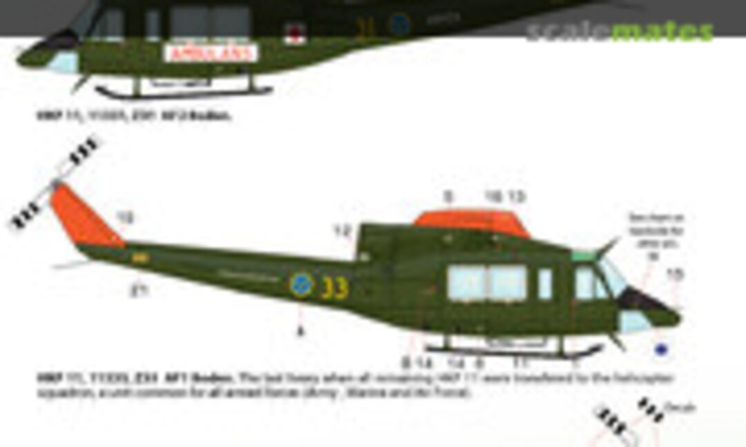 1:72 A.B 412HP (Moose Republic Decals 72027) 72027