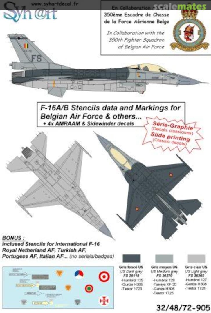 Boxart F-16AM Fighting Falcon 48-905 Syhart Boxart F-16AM Fighting Falcon 48-905 Syhart
