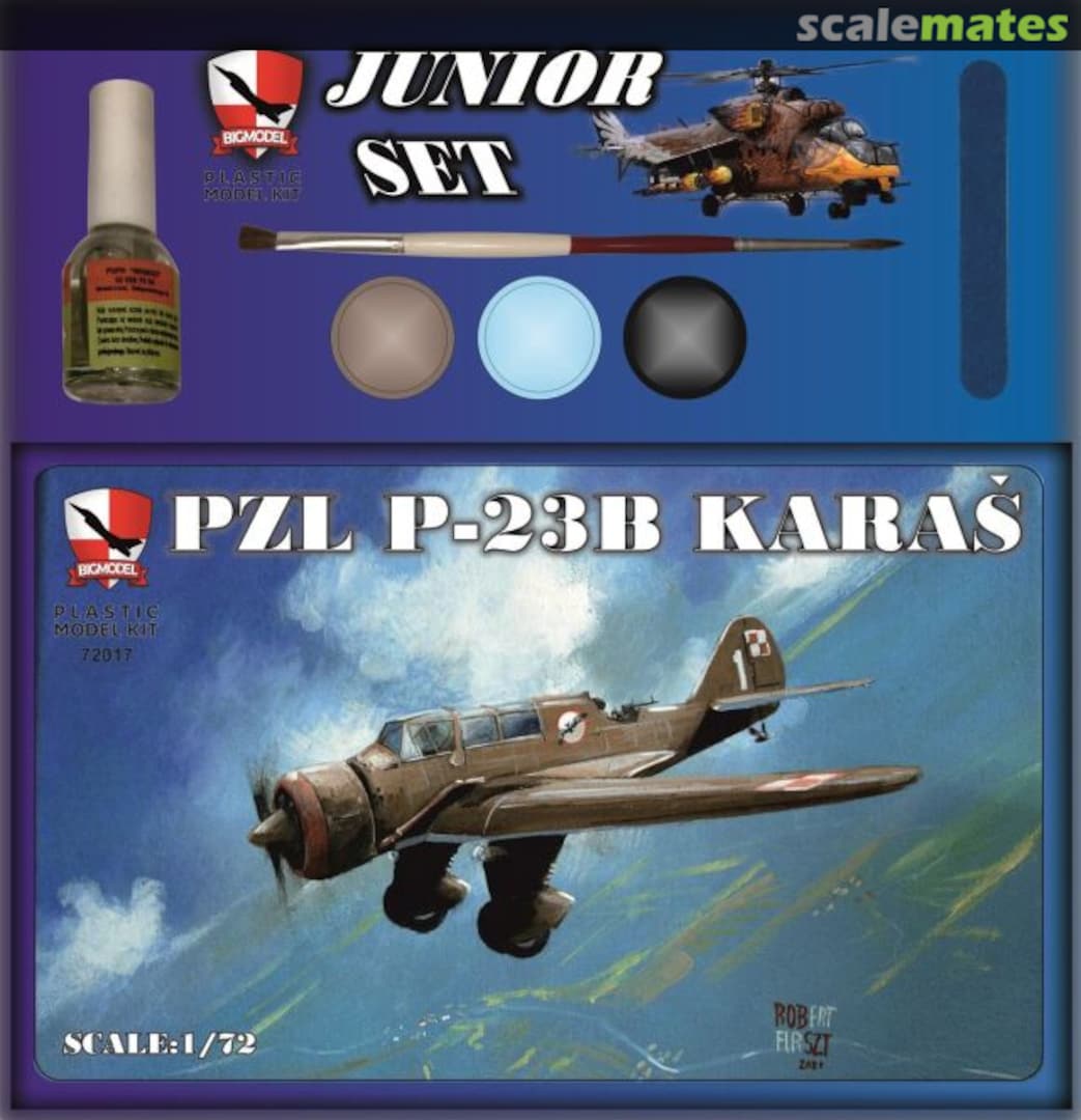 Boxart PZL P-23B Karaś 72017 BIGMODEL
