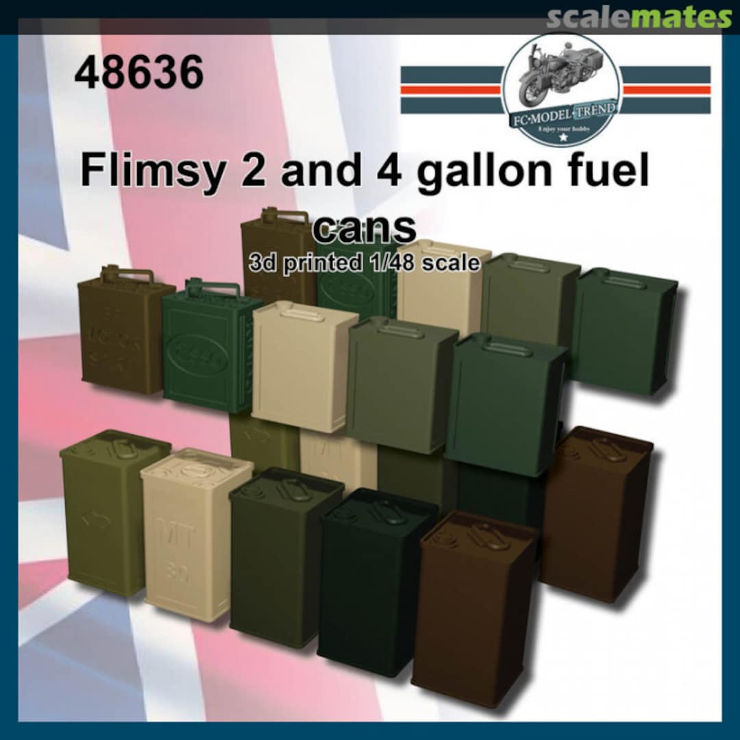 Boxart Flimsy - British WWII Fuel Containers (3D-Printed) 48636 FC Model Trend Boxart Flimsy - British WWII Fuel Containers (3D-Printed) 48636 FC Model Trend