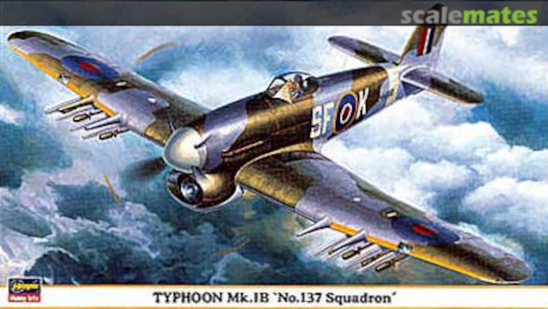 Boxart Typhoon Mk.Ib 'No.137 Squadron' 09379 Hasegawa Boxart Typhoon Mk.Ib 'No.137 Squadron' 09379 Hasegawa