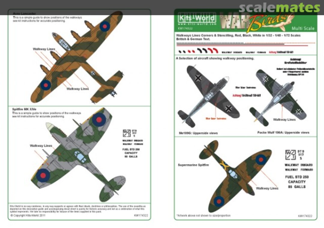 Boxart Walkway Lines & Stencilling KW174322 Kits-World Boxart Walkway Lines & Stencilling KW174322 Kits-World