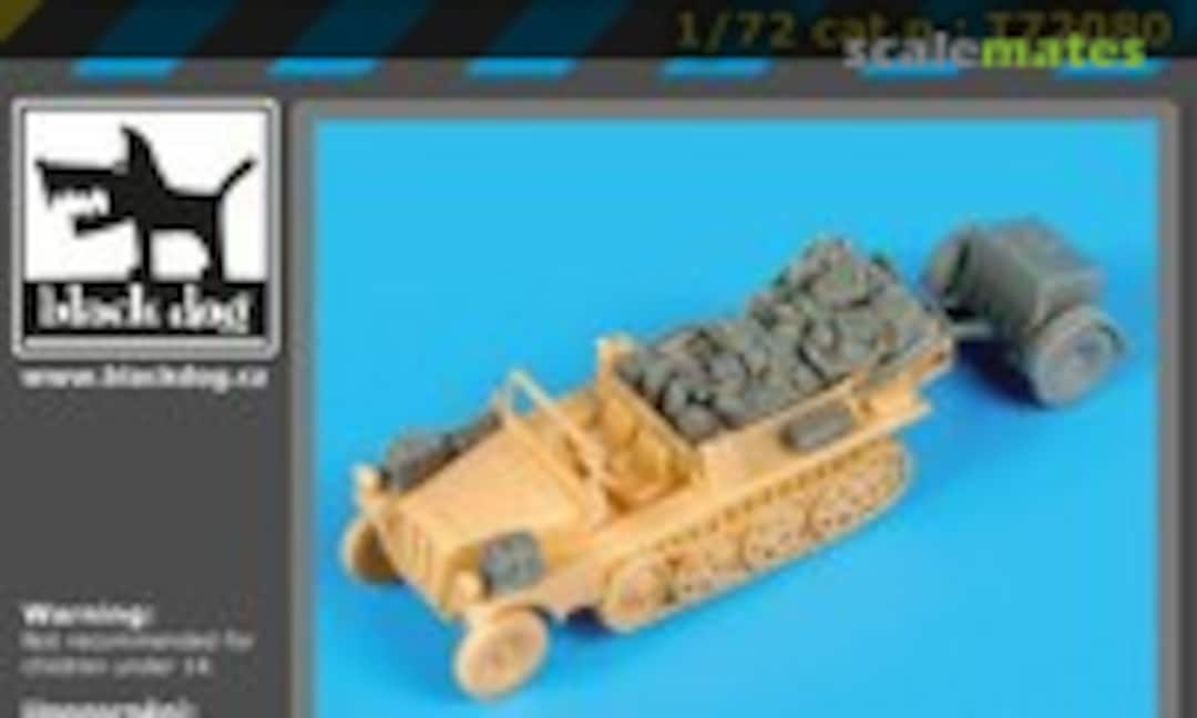 1:72 Sd.Kfz 10 with Sd.Ah.32 accessories set (Black Dog T72080) T72080