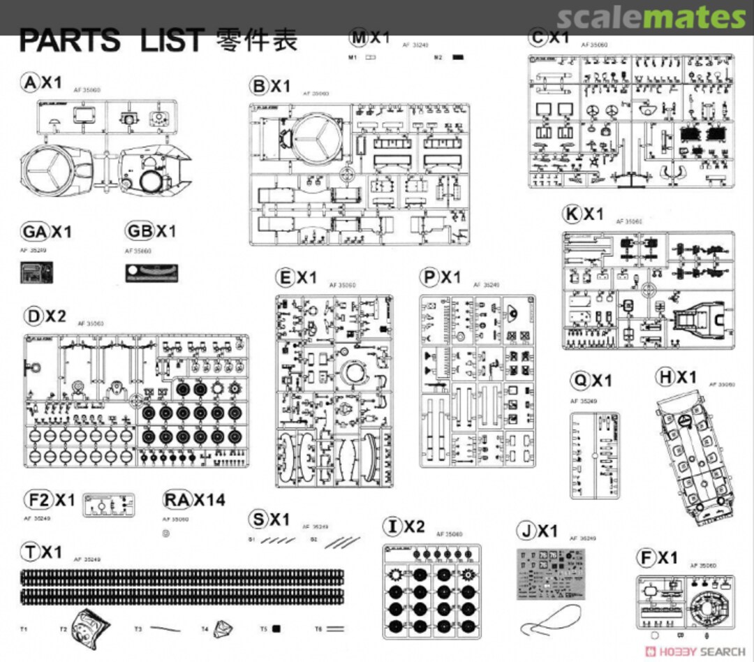 Contents M60A3/TTS AF35249 AFV Club Contents M60A3/TTS AF35249 AFV Club
