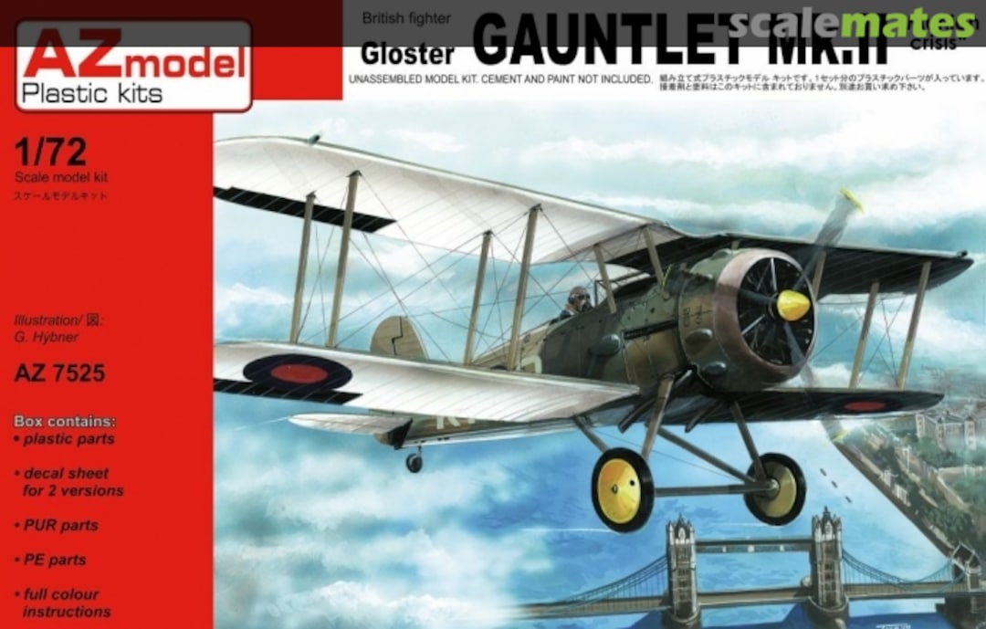 Boxart Gloster Gauntlet Mk.II AZ7525 AZmodel Boxart Gloster Gauntlet Mk.II AZ7525 AZmodel