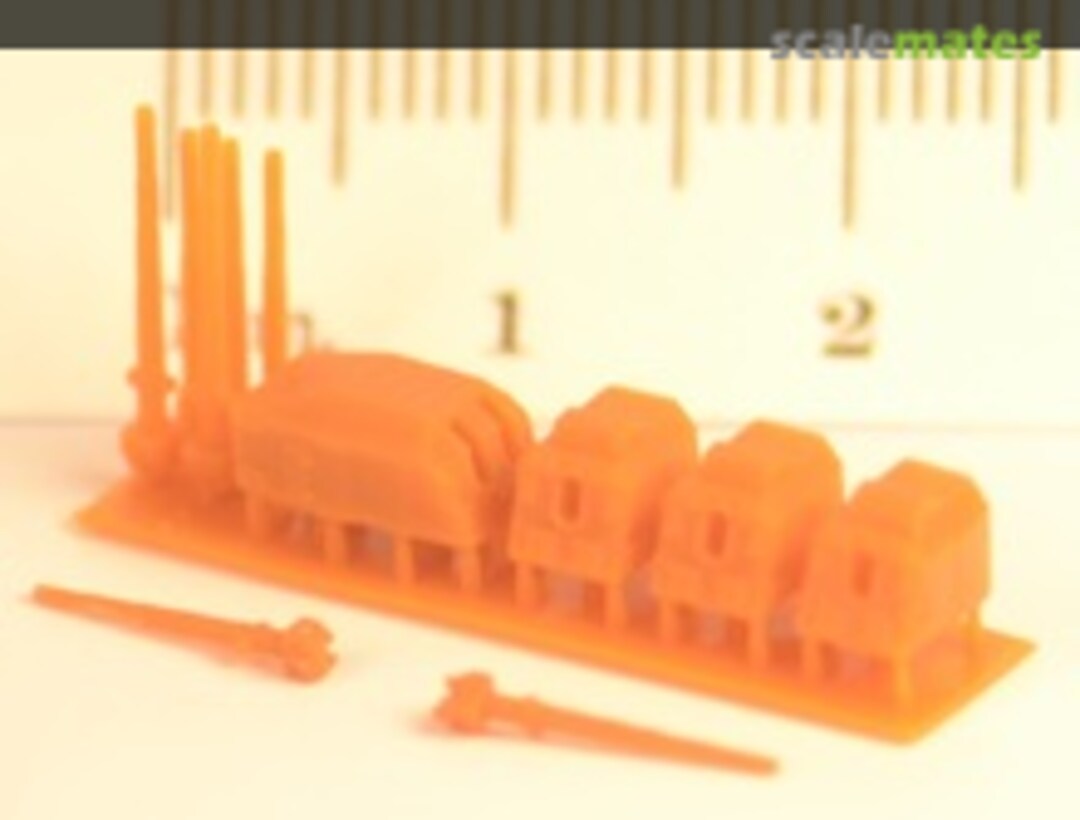 Boxart Single & Twin 15 cm Guns on LC/36 Mounts D709 3D Model Parts