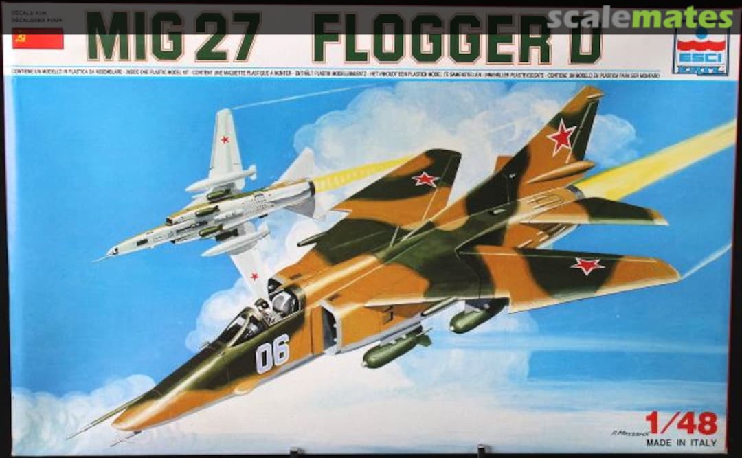 Boxart MiG-27 Flogger D 4020 ESCI/ERTL Boxart MiG-27 Flogger D 4020 ESCI/ERTL