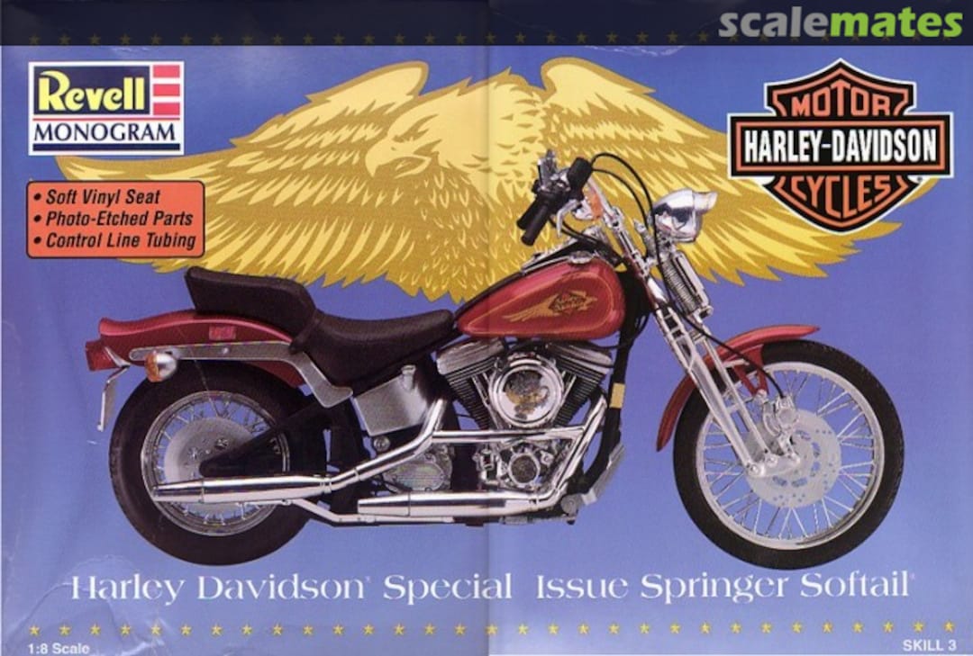 Boxart Harley Davidson Special Issue Springer Softail 85-7312 Revell Monogram Boxart Harley Davidson Special Issue Springer Softail 85-7312 Revell Monogram