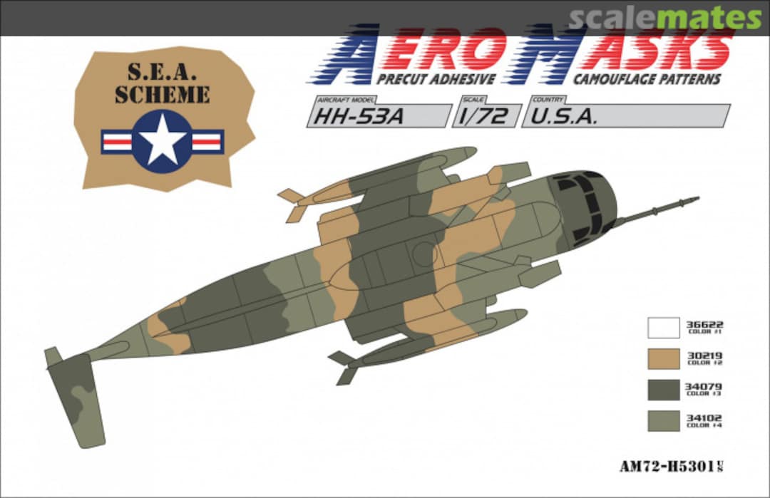Boxart HH-53A S.E.A. Scheme AM72-H5301 AeroMasks Boxart HH-53A S.E.A. Scheme AM72-H5301 AeroMasks