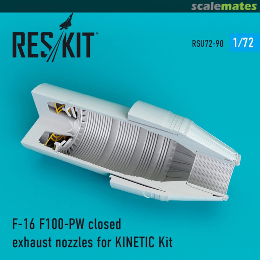 Boxart F-16 (F100-PW) closed exhaust nozzle RSU72-0090 ResKit Boxart F-16 (F100-PW) closed exhaust nozzle RSU72-0090 ResKit