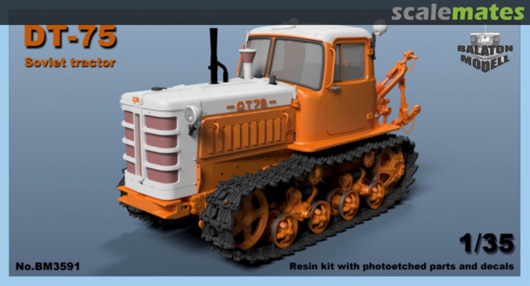 Boxart DT-75 tractor BM3591 Balaton Modell Boxart DT-75 tractor BM3591 Balaton Modell