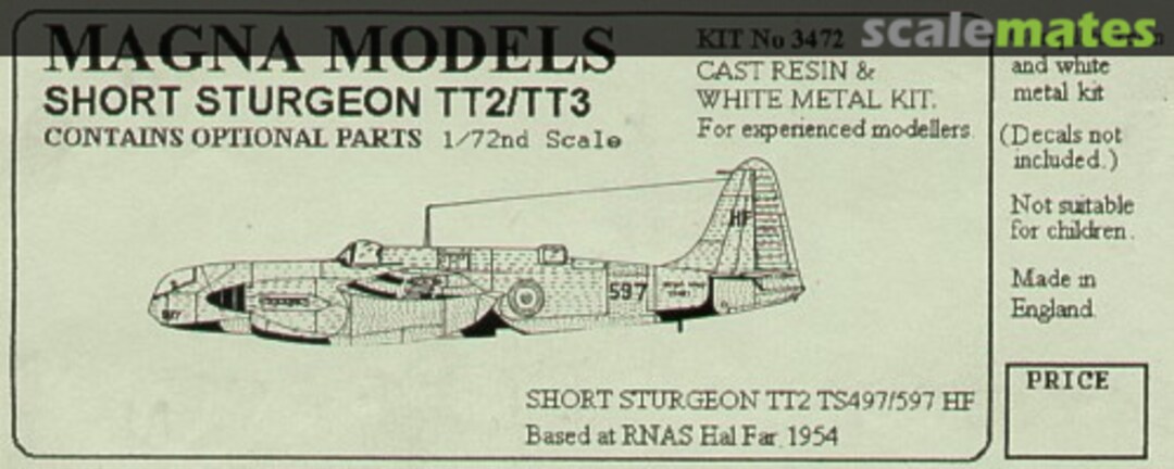 Boxart Short Sturgeon TT2 / TT3 3472 Magna Models Boxart Short Sturgeon TT2 / TT3 3472 Magna Models