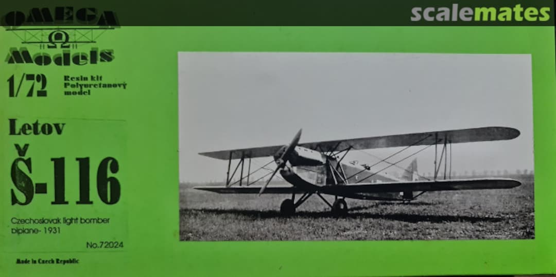 Boxart Letov š-116 72024 Omega Models Boxart Letov š-116 72024 Omega Models