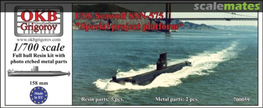 Boxart USS Seawolf SSN-575 700059 OKB Grigorov Boxart USS Seawolf SSN-575 700059 OKB Grigorov