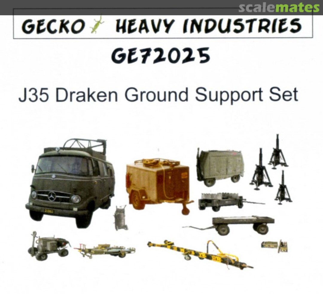 Boxart J35 ground support set GEC72025 Gecko Heavy Industries Boxart J35 ground support set GEC72025 Gecko Heavy Industries