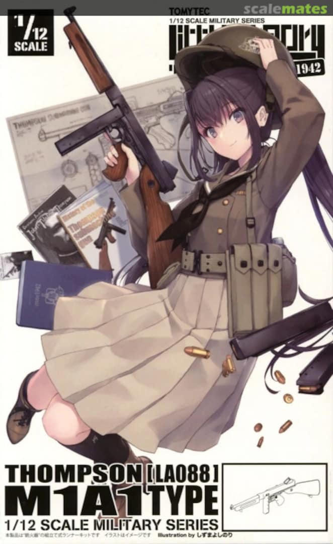 Boxart Thompson M1A1 LA088 Tomytec Boxart Thompson M1A1 LA088 Tomytec