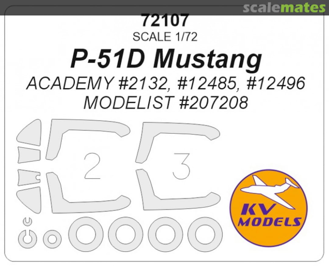 Boxart P-51D Mustang 72107 KV Models Boxart P-51D Mustang 72107 KV Models