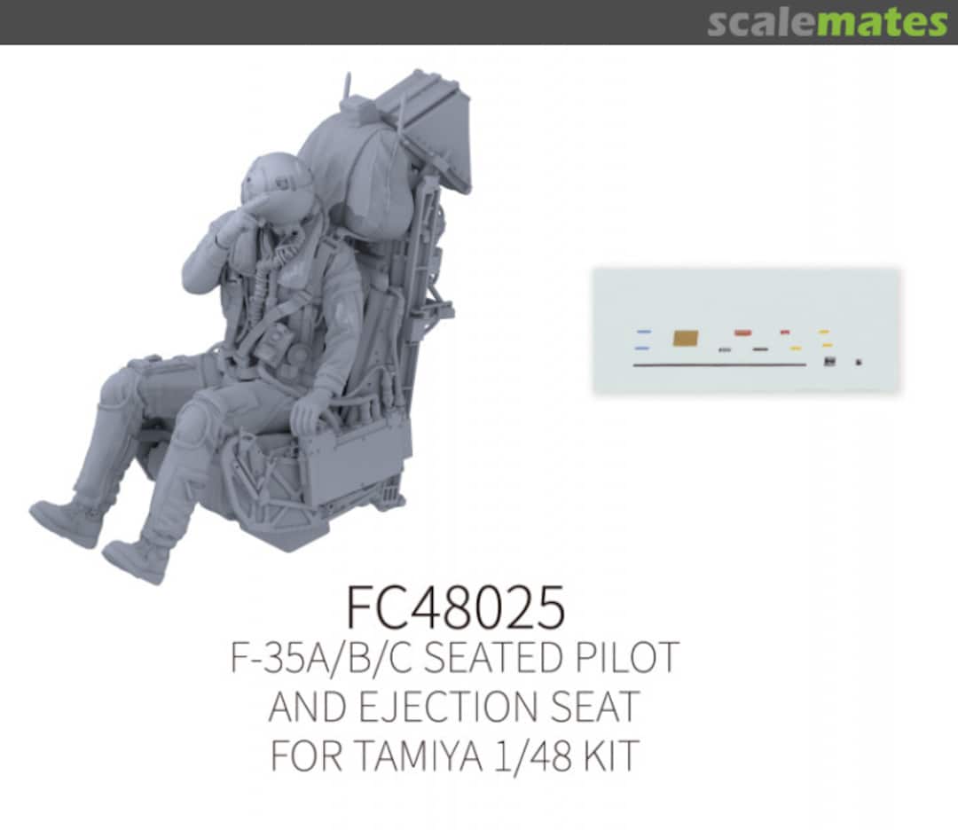 Boxart F-35A/B/C Seated Pilot and Ejection Seat #5 FC48025 Galaxy Model Boxart F-35A/B/C Seated Pilot and Ejection Seat #5 FC48025 Galaxy Model