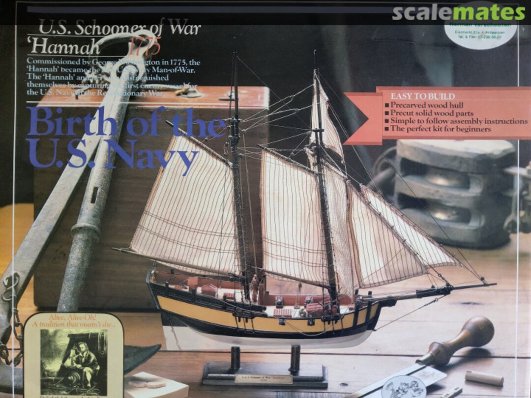 Boxart U.S. Schooner of War ’Hannah’ 1775 SM20 Authentic Models Boxart U.S. Schooner of War ’Hannah’ 1775 SM20 Authentic Models